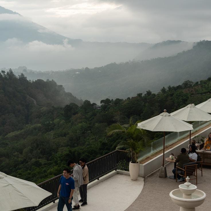Entertainment zone at night in Spain